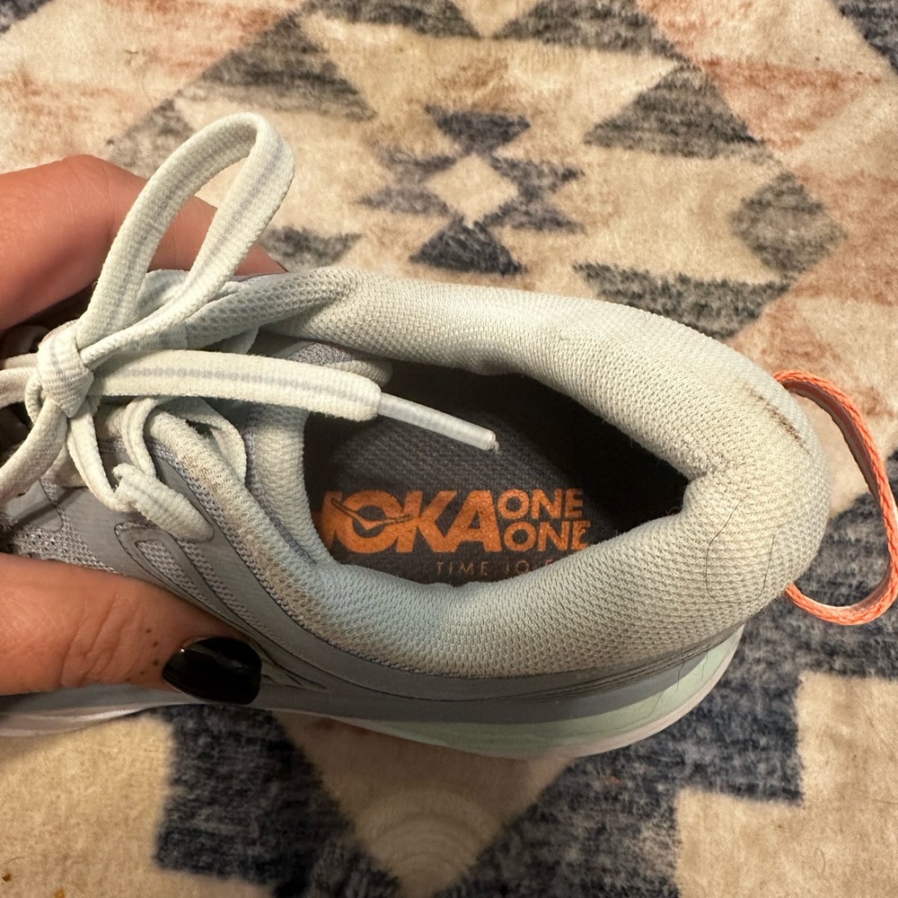 HOKA One One Bondi 7 Women’s Gray Running Shoes size 6.5 D - Picture 6 of 7